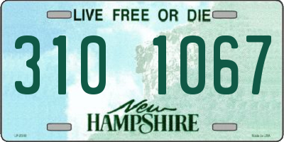 NH license plate 3101067