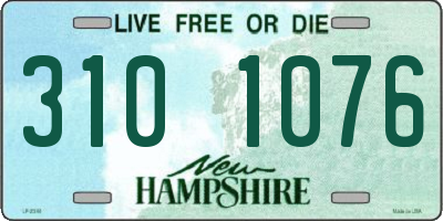 NH license plate 3101076