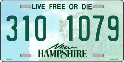 NH license plate 3101079