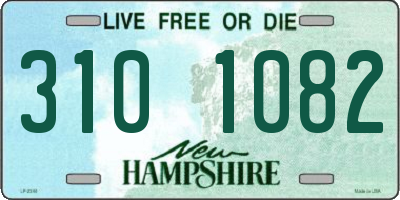 NH license plate 3101082