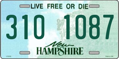 NH license plate 3101087