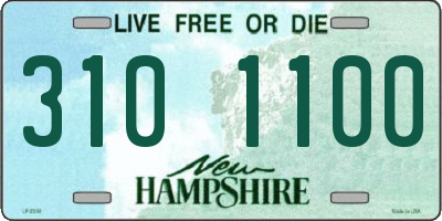 NH license plate 3101100