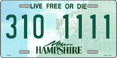 NH license plate 3101111