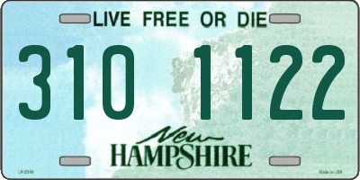 NH license plate 3101122