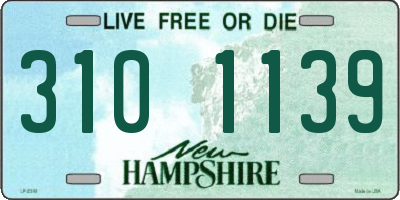NH license plate 3101139