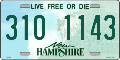 NH license plate 3101143