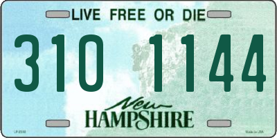 NH license plate 3101144