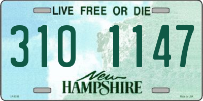 NH license plate 3101147