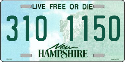 NH license plate 3101150