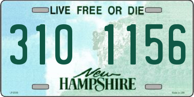 NH license plate 3101156