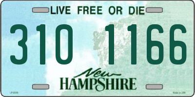 NH license plate 3101166