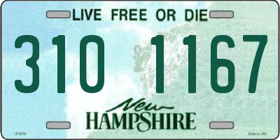 NH license plate 3101167