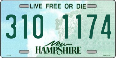 NH license plate 3101174
