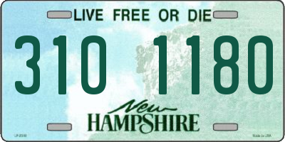 NH license plate 3101180