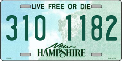 NH license plate 3101182