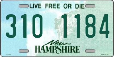 NH license plate 3101184