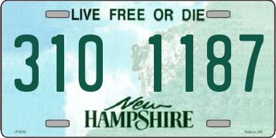 NH license plate 3101187
