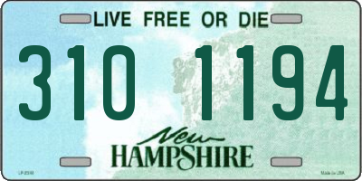 NH license plate 3101194