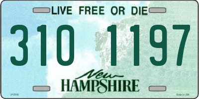 NH license plate 3101197