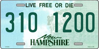 NH license plate 3101200
