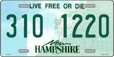 NH license plate 3101220