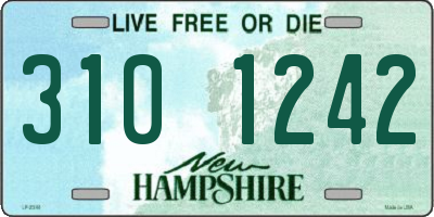 NH license plate 3101242
