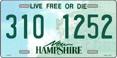 NH license plate 3101252