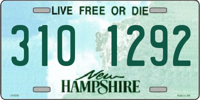 NH license plate 3101292