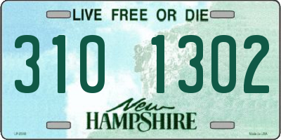 NH license plate 3101302