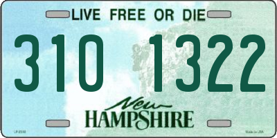 NH license plate 3101322