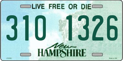 NH license plate 3101326