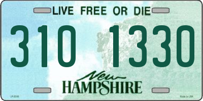 NH license plate 3101330
