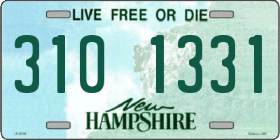 NH license plate 3101331