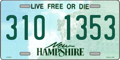 NH license plate 3101353