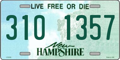 NH license plate 3101357