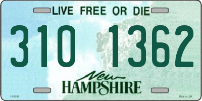 NH license plate 3101362