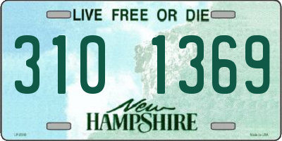 NH license plate 3101369