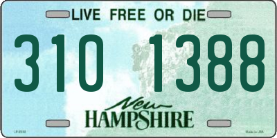 NH license plate 3101388