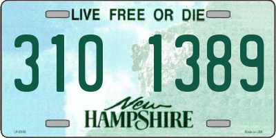 NH license plate 3101389