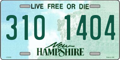 NH license plate 3101404