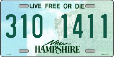 NH license plate 3101411