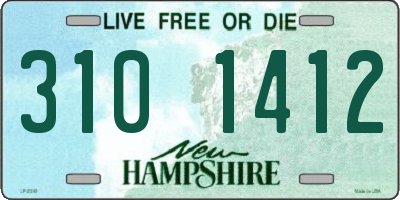 NH license plate 3101412