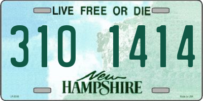 NH license plate 3101414