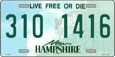 NH license plate 3101416