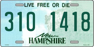 NH license plate 3101418
