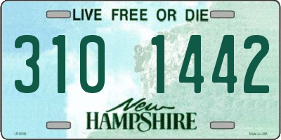 NH license plate 3101442