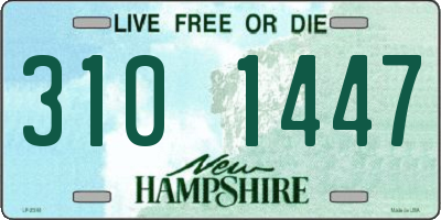 NH license plate 3101447