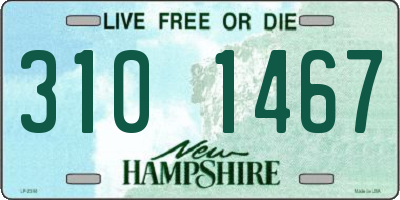 NH license plate 3101467