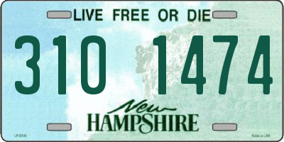 NH license plate 3101474