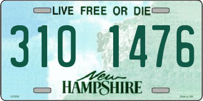 NH license plate 3101476